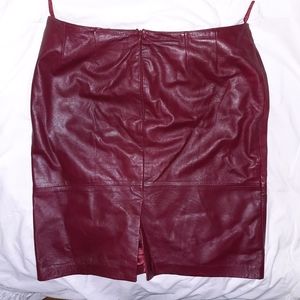 Leather Mini Skirt